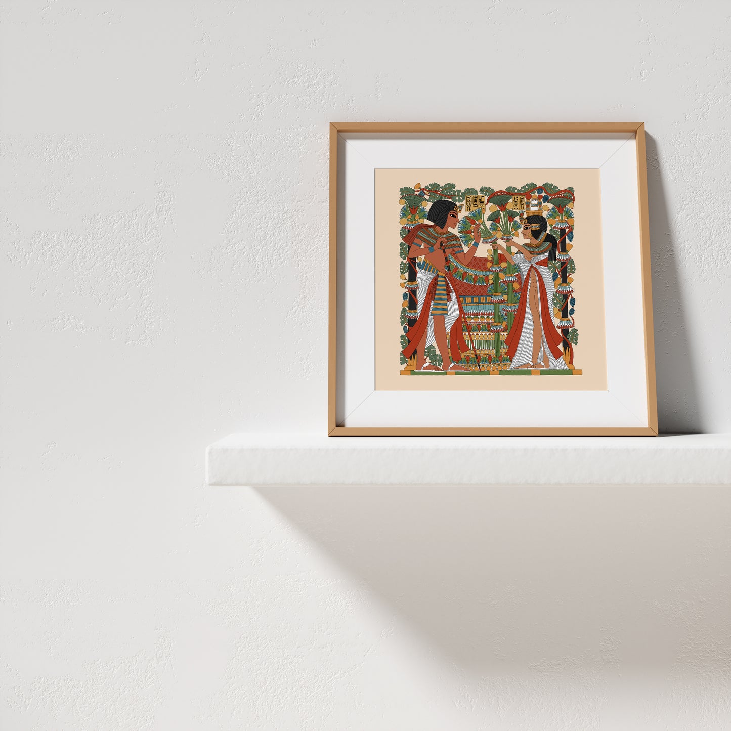 Tutankhamun and Ankhesenamun Amongst the Vines Giclée Print