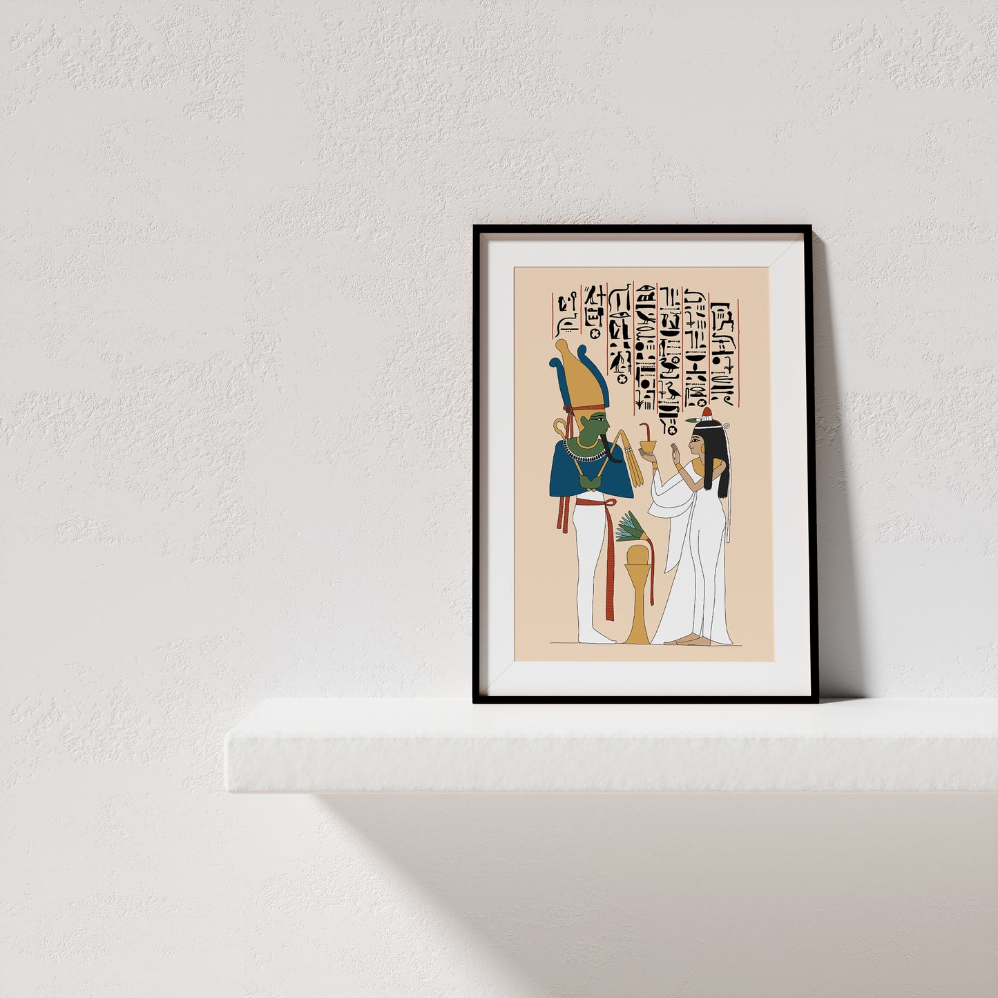 Neskhons Making Offerings to Osiris Giclée Print