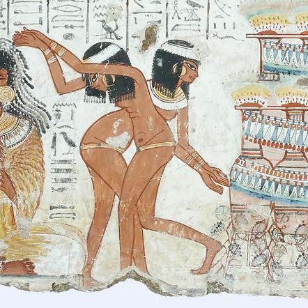 The Feast of Nebamun: Dancing in Celebration Greeting Card