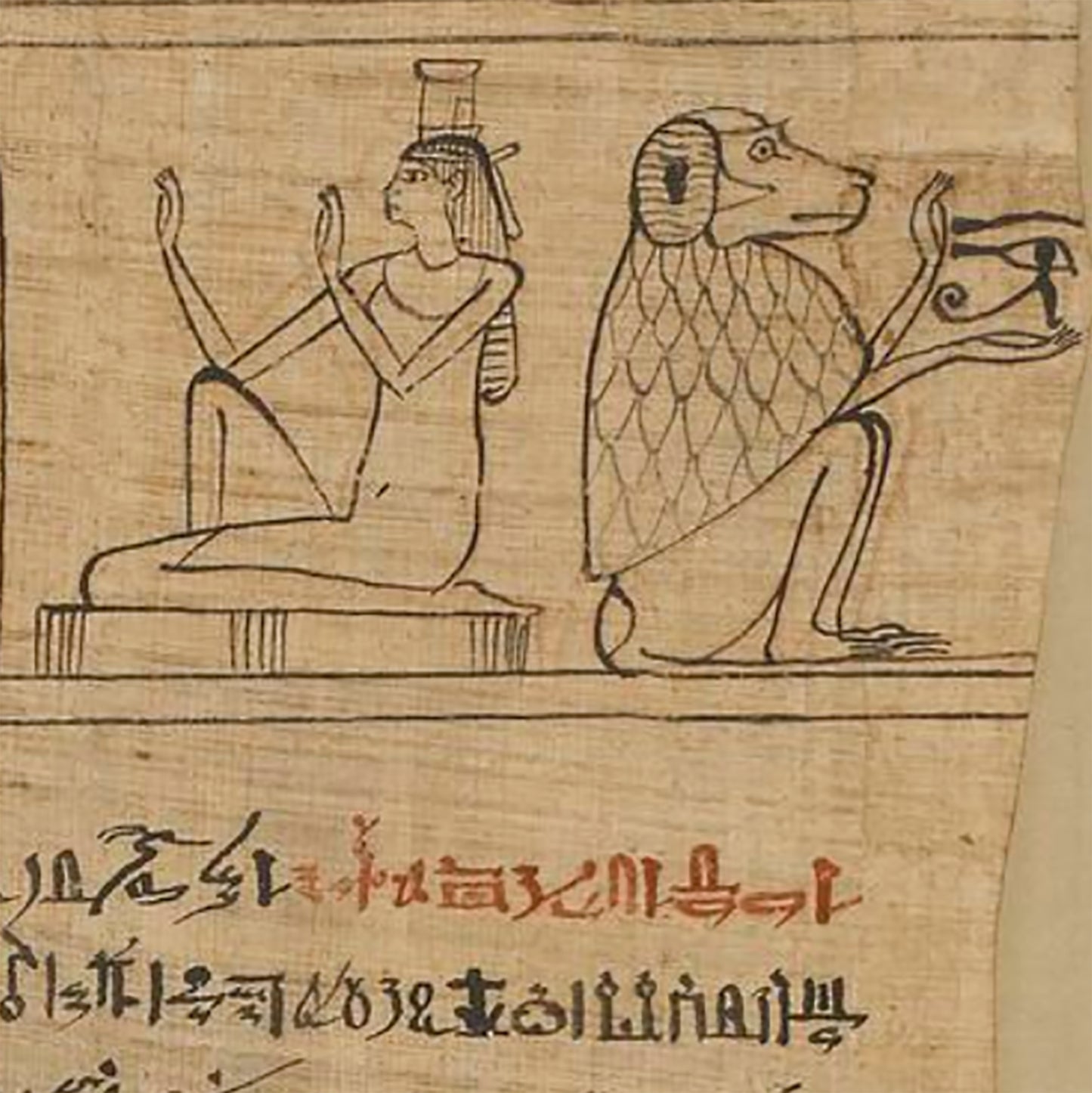 Thoth Holding the Eye Of Horus Giclée Print