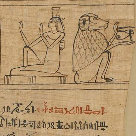 Thoth Holding the Eye Of Horus Greeting Card