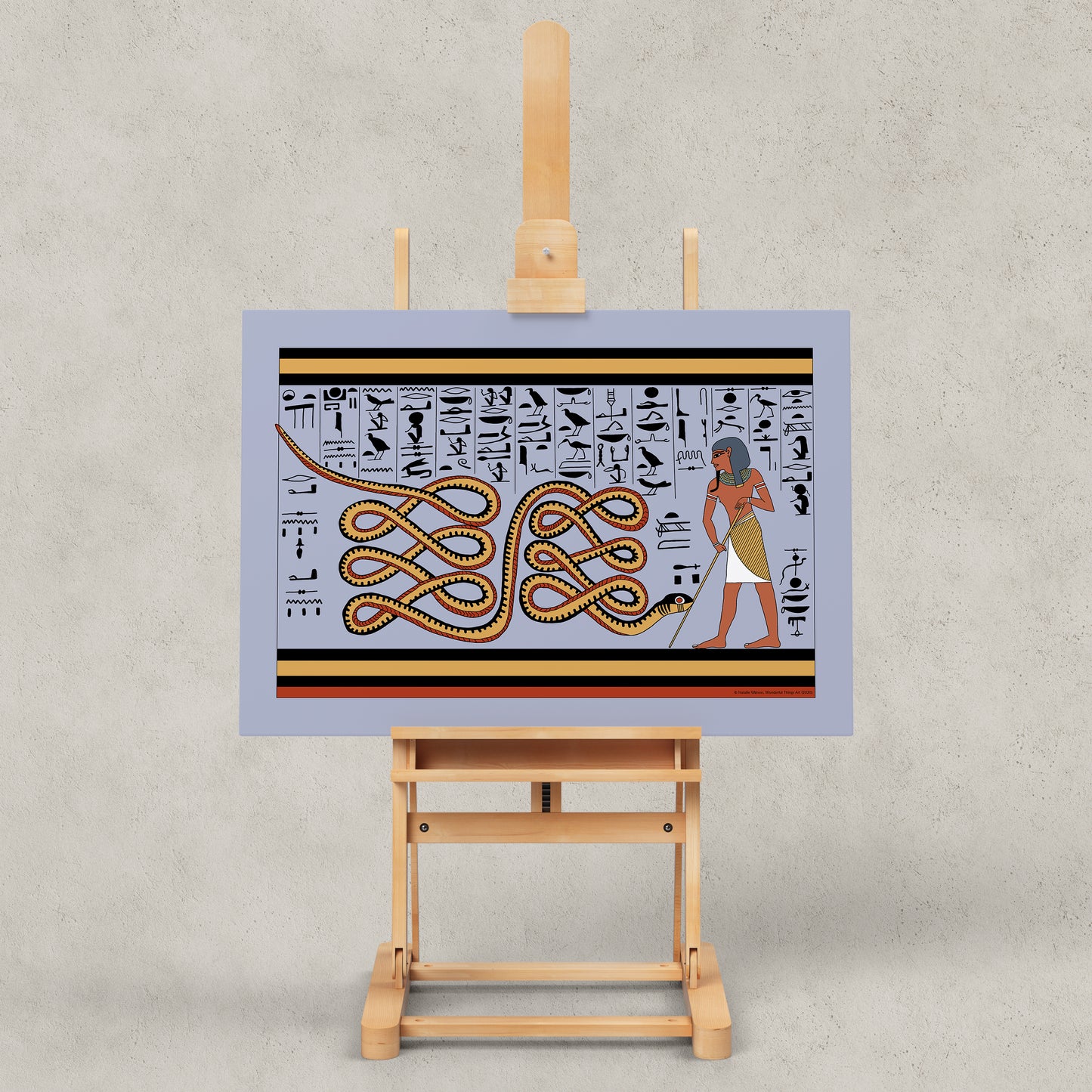 Atum Repelling Apep in the Underworld Giclée Print