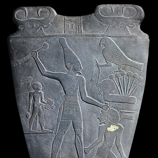 The Unification of Egypt (Narmer Palette Colourised) Giclée Print