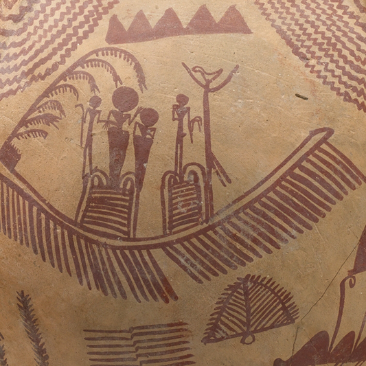 A Festival on the River Nile (Naqada Pot) Giclée Print