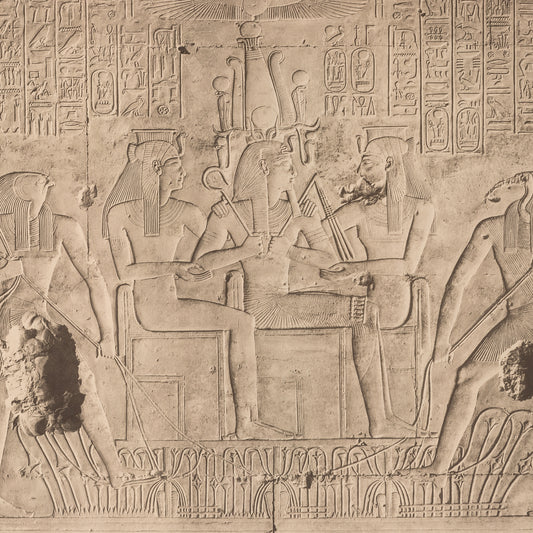 Seti with Horus, Thoth and the Two Ladies Giclée Print