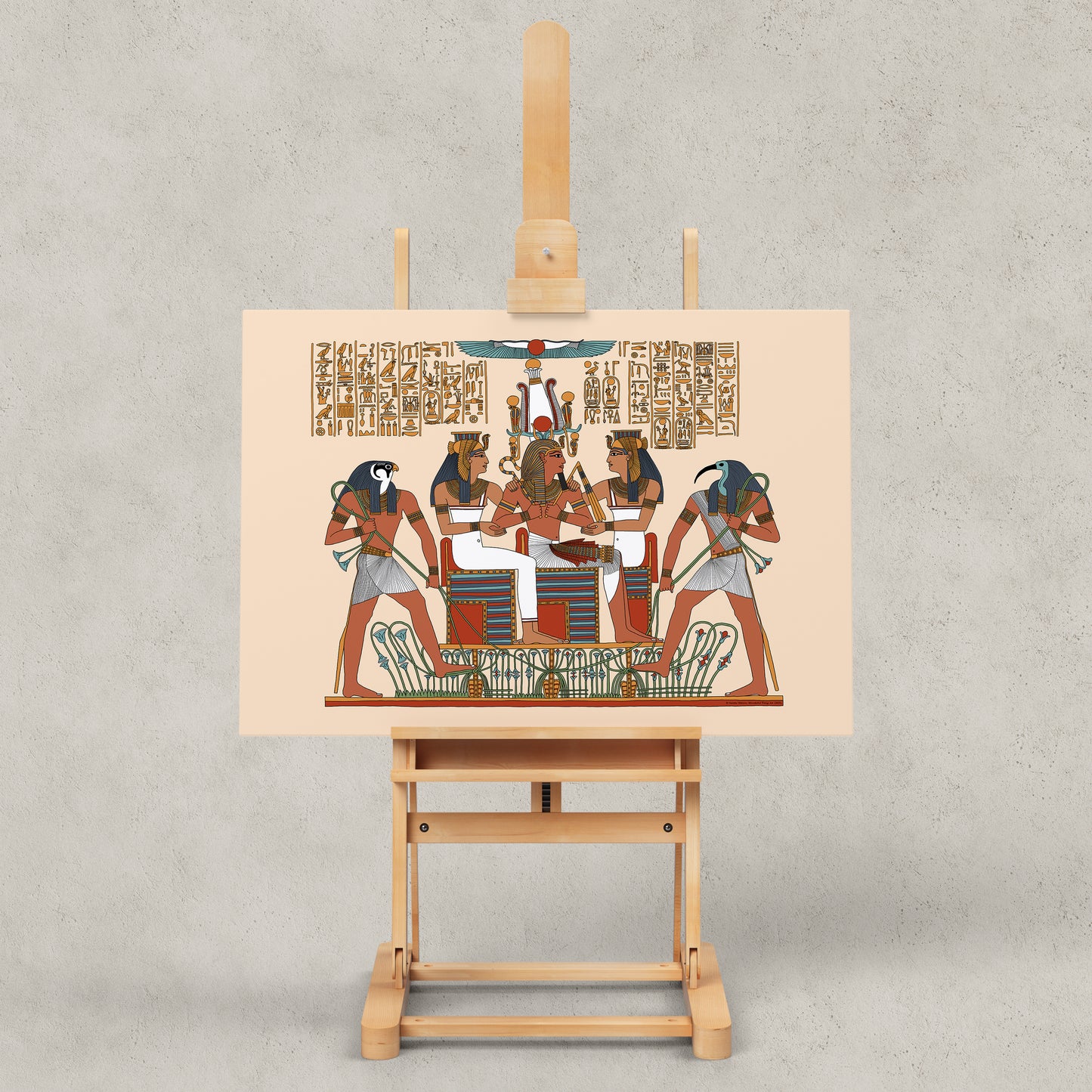 Seti with Horus, Thoth and the Two Ladies Giclée Print