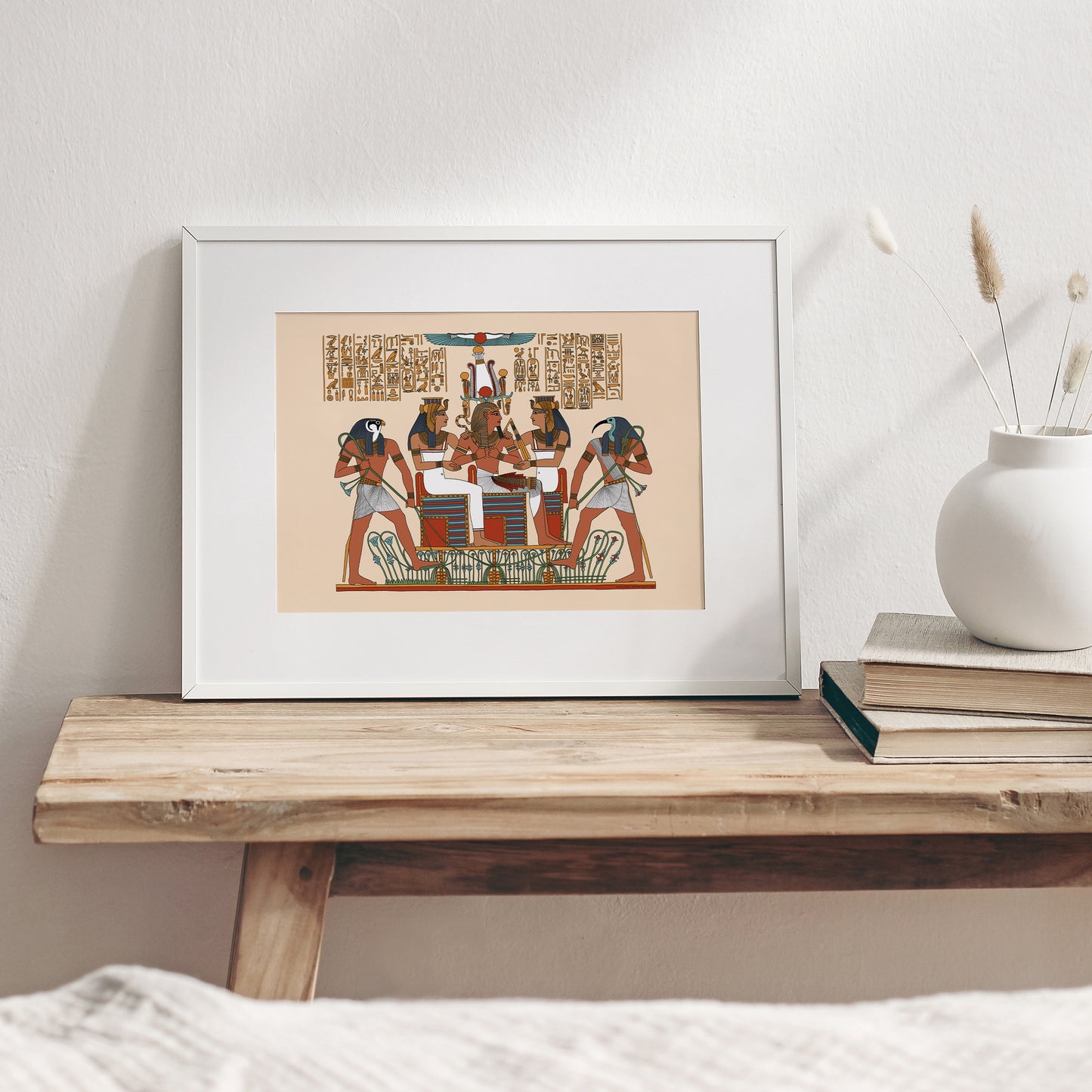 Seti with Horus, Thoth and the Two Ladies Giclée Print