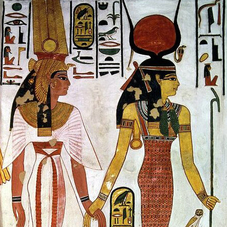 Queen Nefertari and Isis Giclée Print