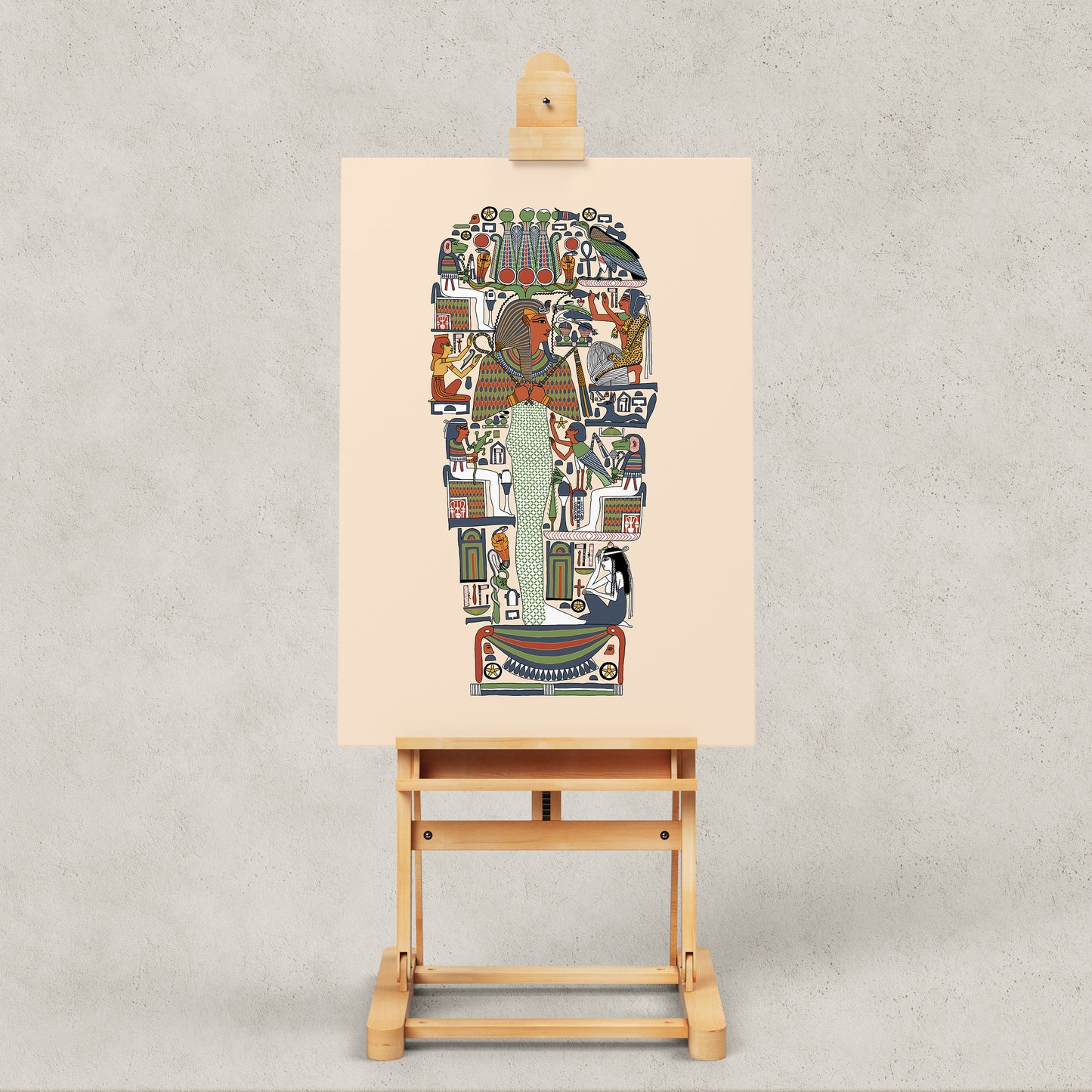 Deified Amenhotep I in the Guise of Osiris Giclée Print