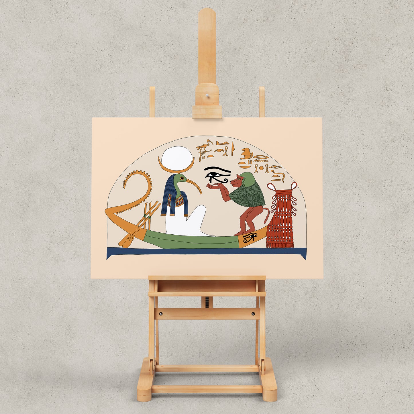 Iah-Thoth and the Wadjet Eye Giclée Print