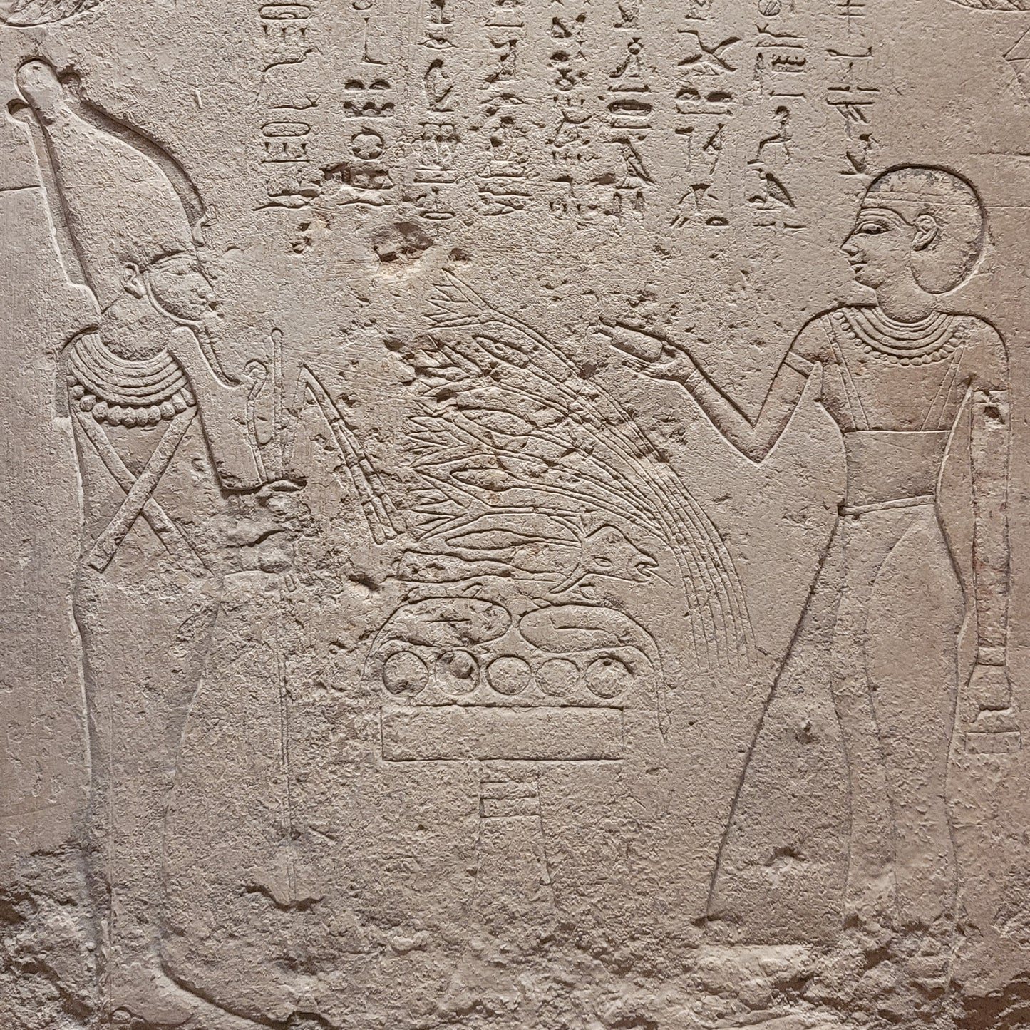 Inamun Making Offerings to Osiris Greeting Card