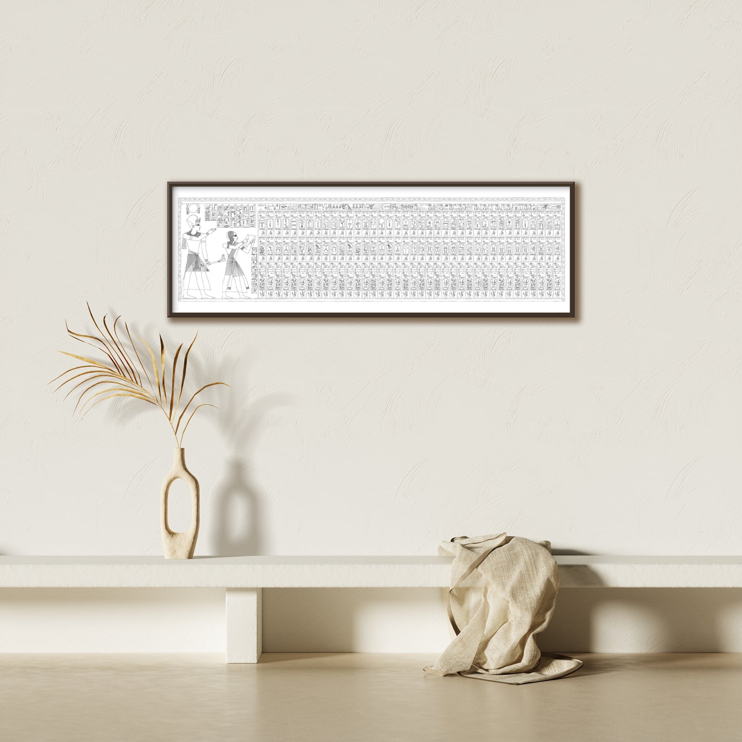 The Abydos King List (Monochrome) Giclée Print