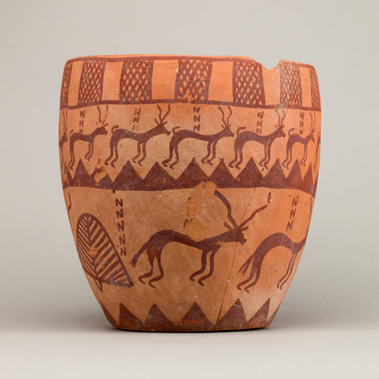 Antelope in the Desert Valley (Naqada Pot Panoramic) Giclée Print