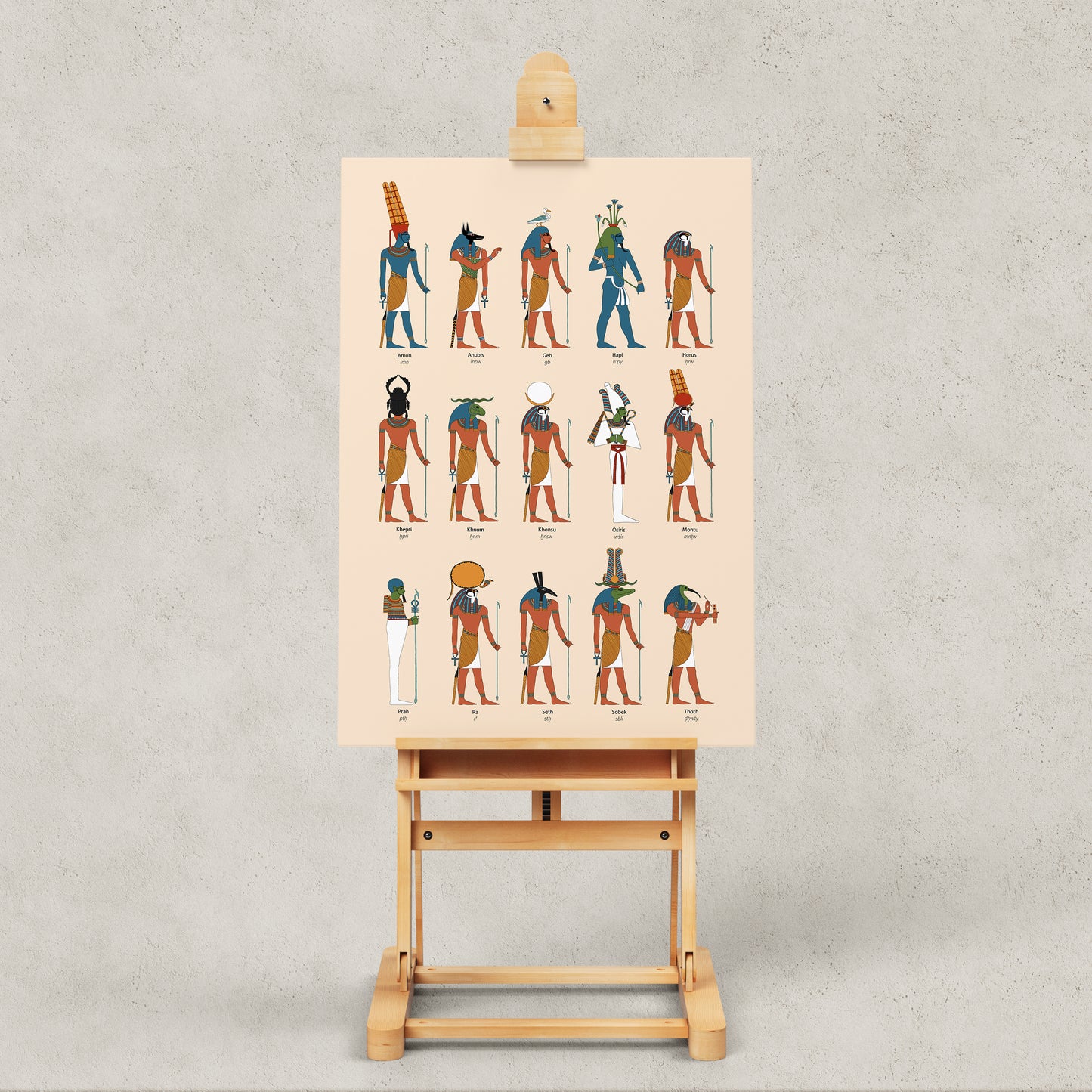 The Ancient Egyptian Gods Giclée Print