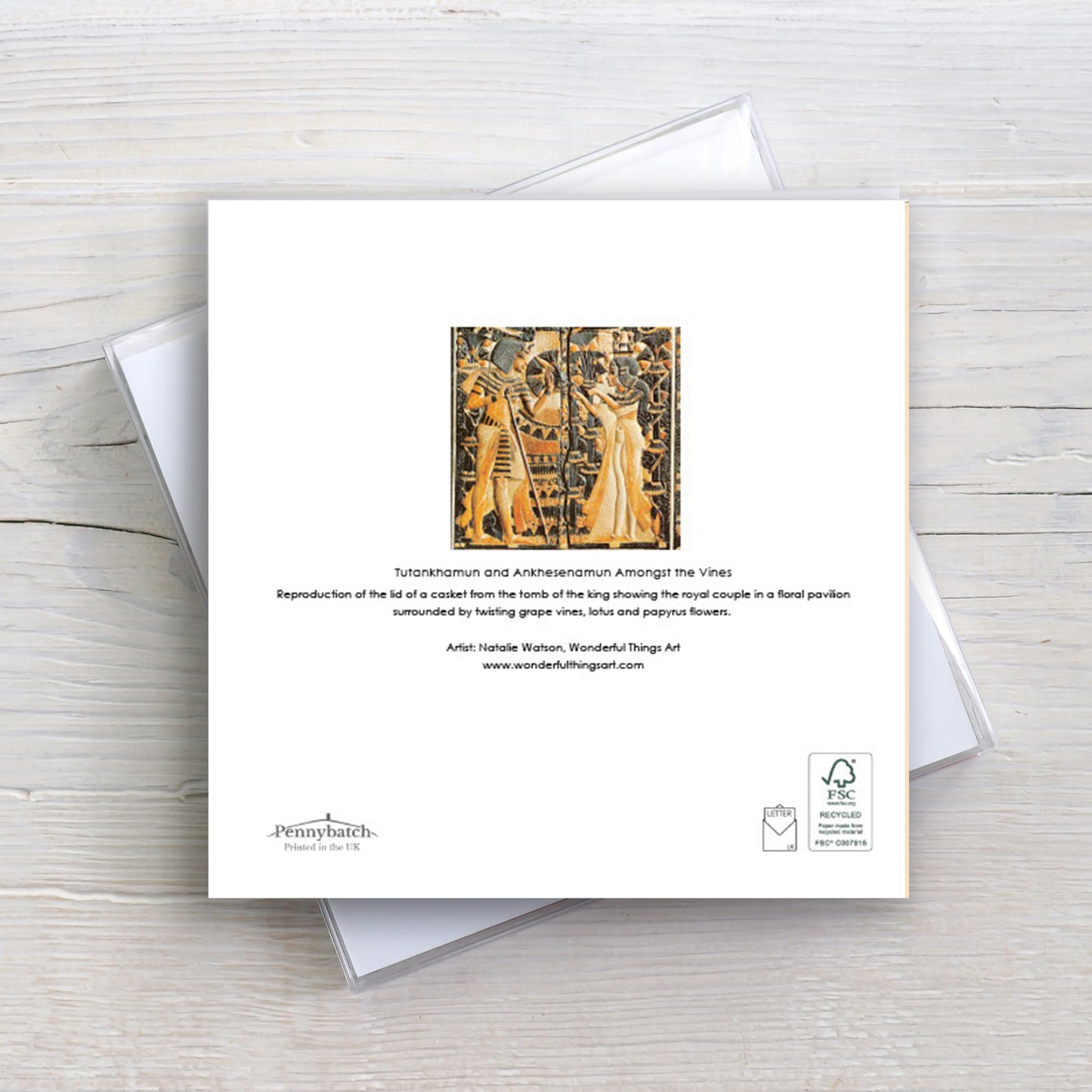 Tutankhamun and Ankhesenamun Amongst the Vines Greeting Card