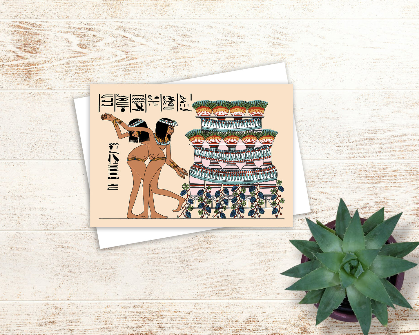 The Feast of Nebamun: Dancing in Celebration Greeting Card