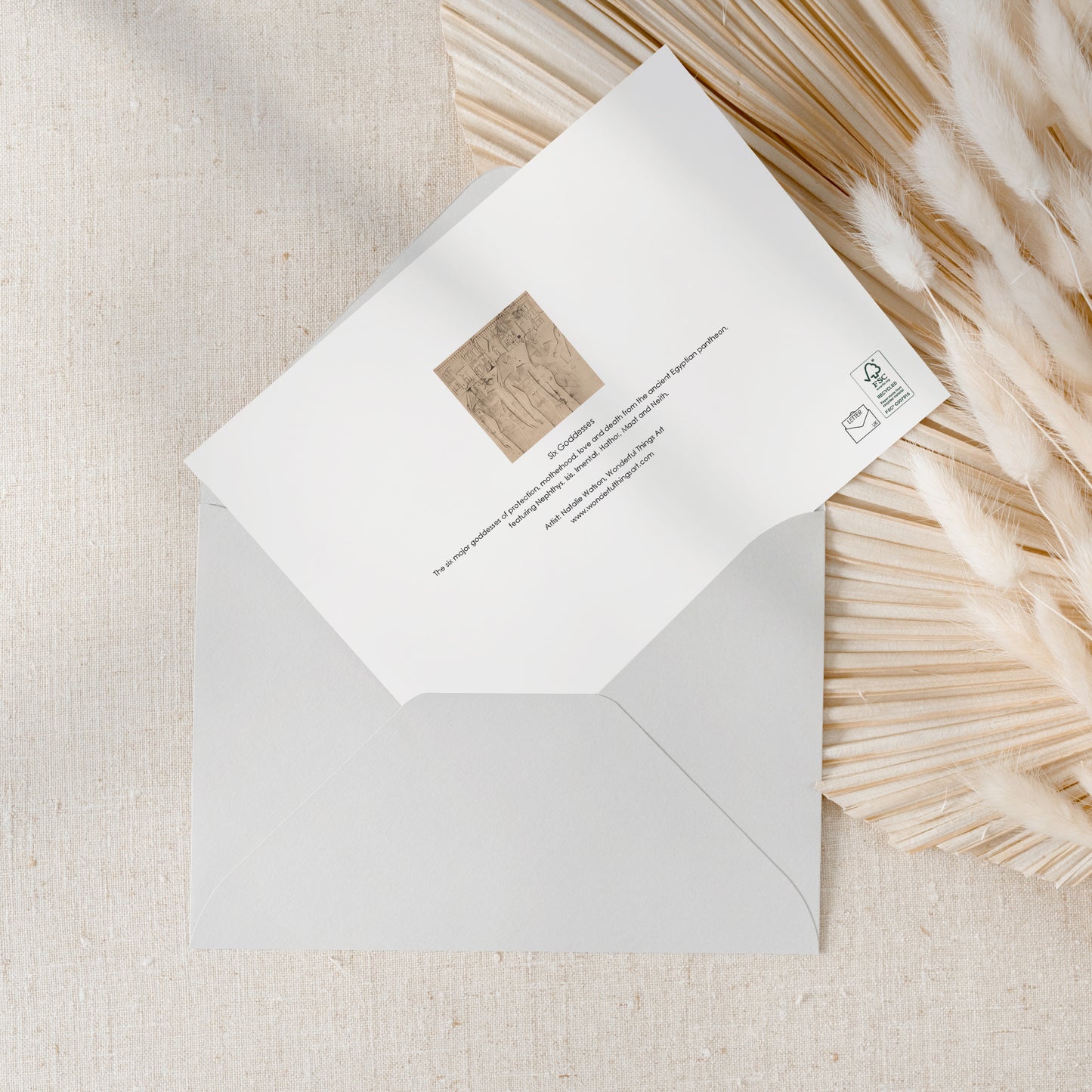 The Six Goddesses Greeting Card