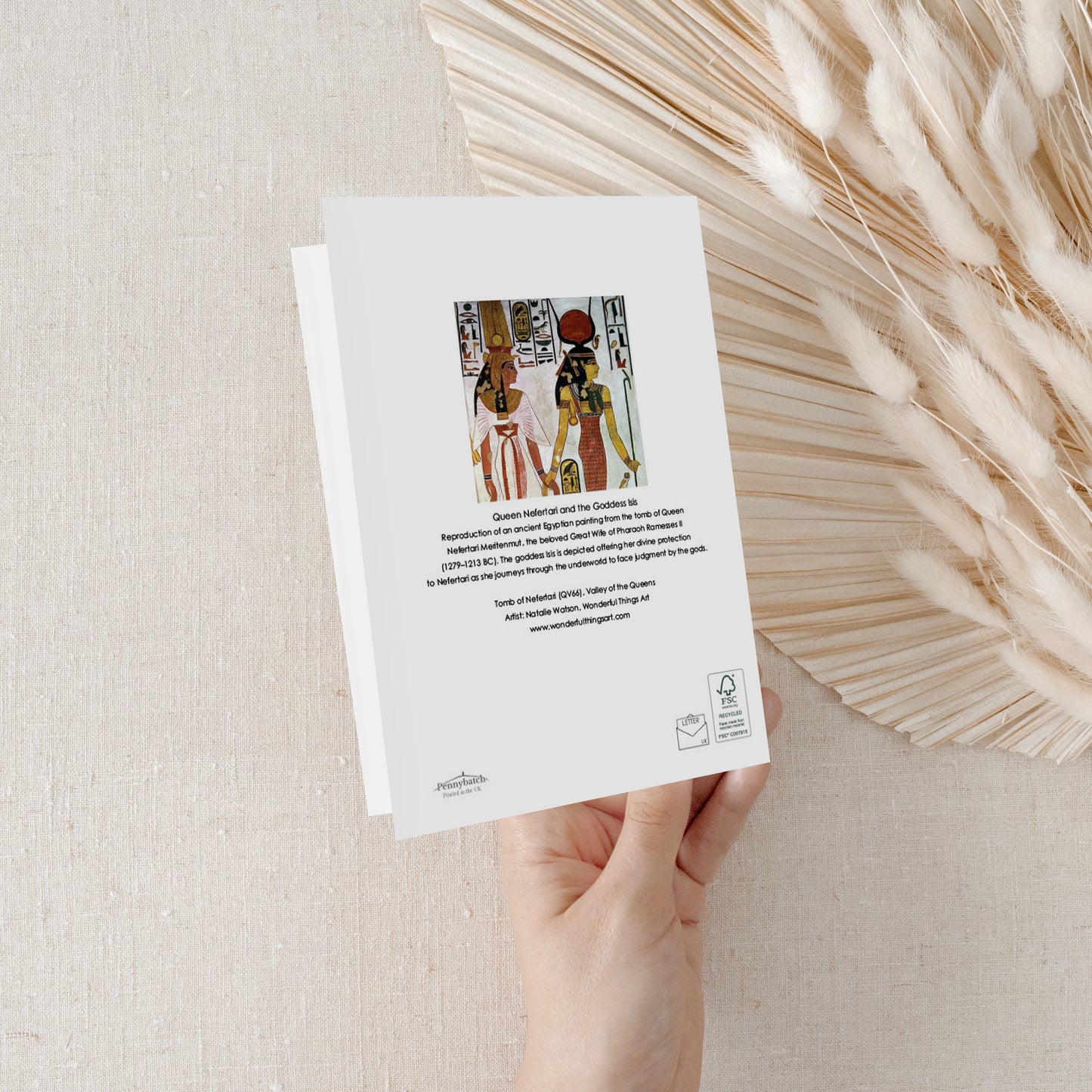 Queen Nefertari and Isis Greeting Card