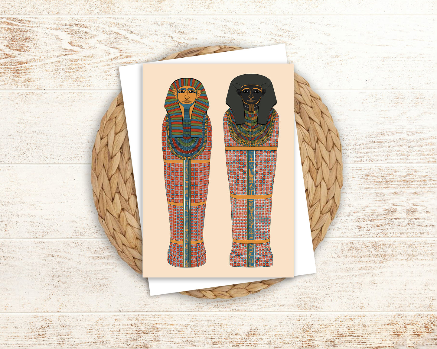 The Two Brothers: Khnumnakht and Nakhtankh Greeting Card