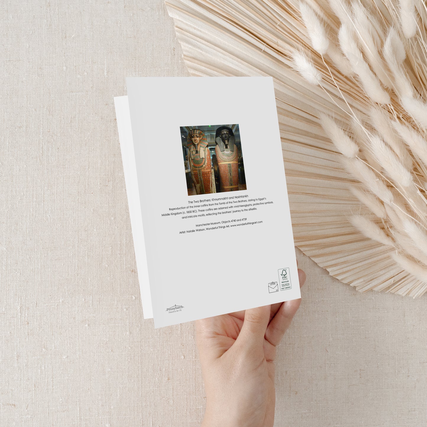 The Two Brothers: Khnumnakht and Nakhtankh Greeting Card