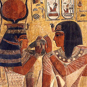 Hathor and the Pharaoh Greeting Card