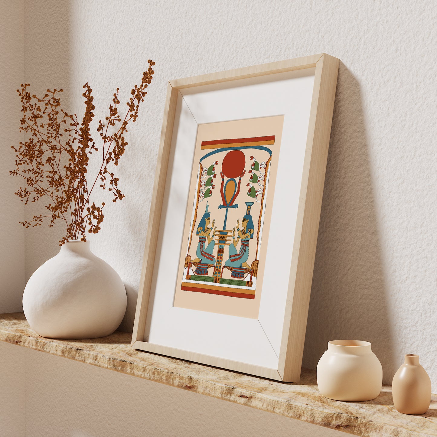 The Hymn to Ra: Isis and Nephthys Giclée Print