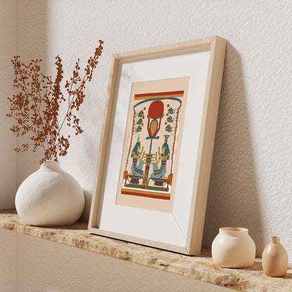 The Hymn to Ra: Isis and Nephthys Giclée Print