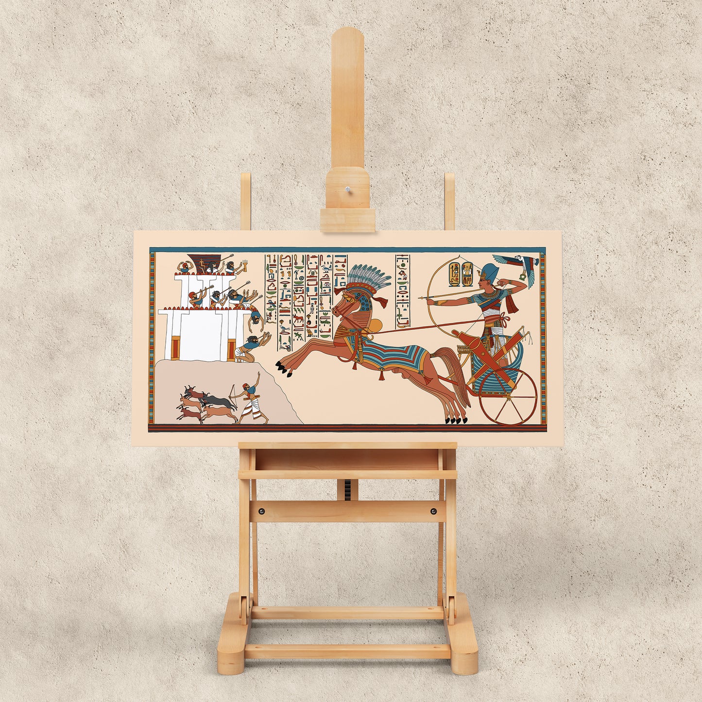 Ramesses in his War Chariot (Battle of Kadesh) Giclée Print