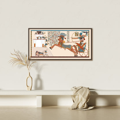 Ramesses in his War Chariot (Battle of Kadesh) Giclée Print