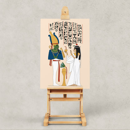 Neskhons Making Offerings to Osiris Giclée Print