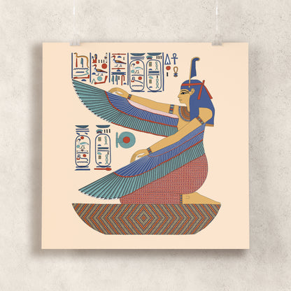 The Winged Goddess Maat Giclée Print