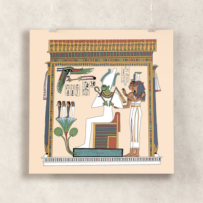 Osiris, Isis and Nephthys Giclée Print