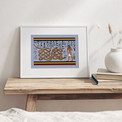 Atum Repelling Apep in the Underworld Giclée Print