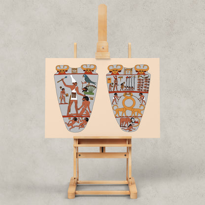 The Unification of Egypt (Narmer Palette Colourised) Giclée Print