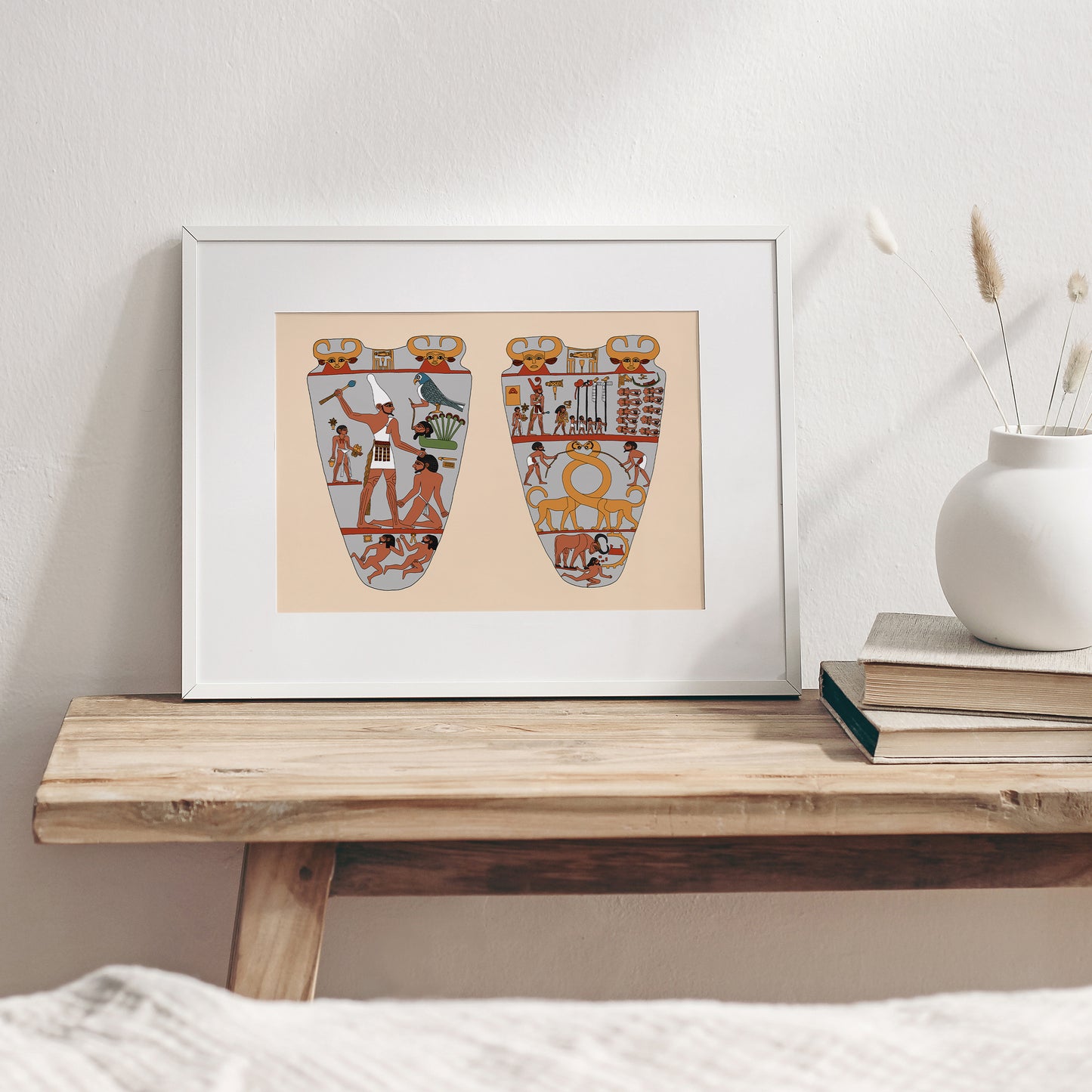 The Unification of Egypt (Narmer Palette Colourised) Giclée Print
