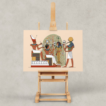 Seshat, Thoth, and the Sacred Persea Tree Giclée Print
