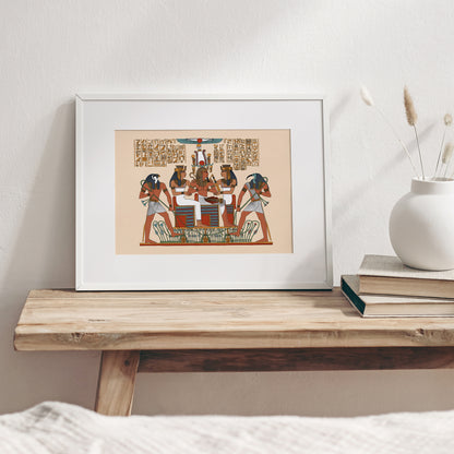 Seti with Horus, Thoth and the Two Ladies Giclée Print