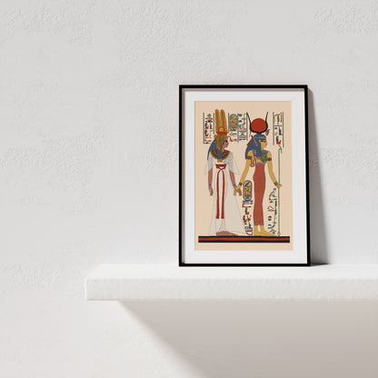Queen Nefertari and Isis Giclée Print