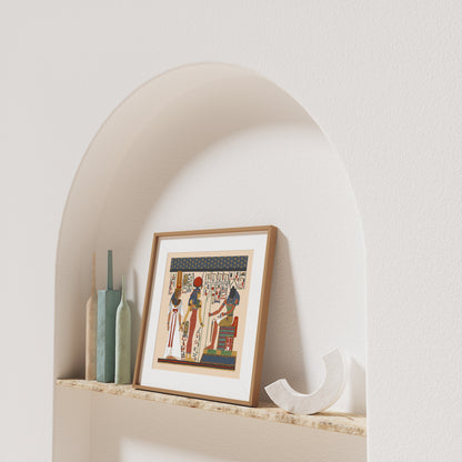 Queen Nefertari, Isis and Khepri Giclée Print