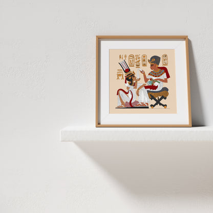 Tutankhamun Pouring Perfume For Ankhesenamun Giclée Print