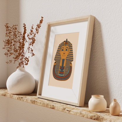 Tutankhamun’s Golden Death Mask Giclée Print