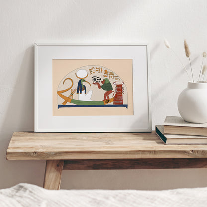 Iah-Thoth and the Wadjet Eye Giclée Print