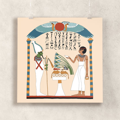 Inamun Making Offerings to Osiris Giclée Print