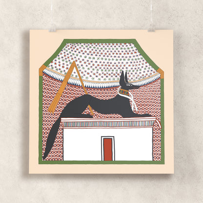 Anubis Guarding the Tomb of Pashedu Giclée Print