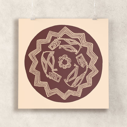 Hippos by the River (Naqada Bowl) Giclée Print