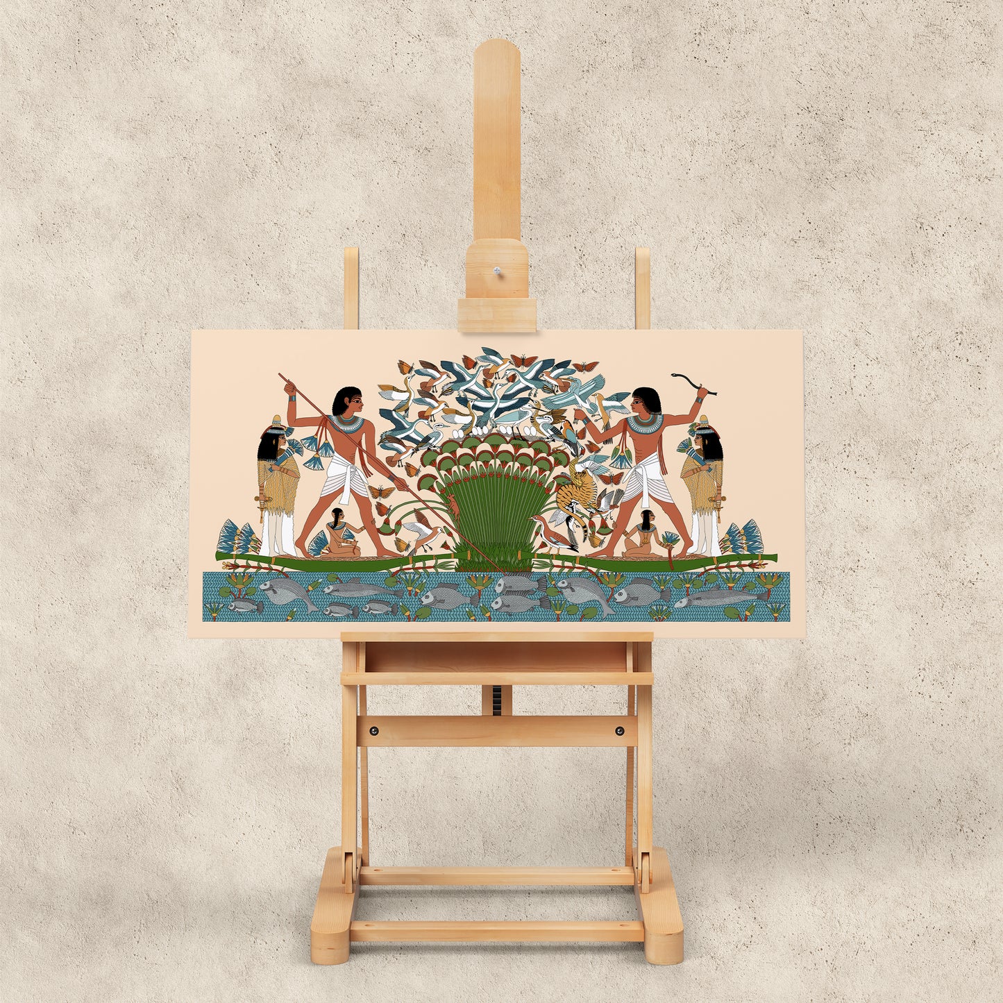Nebamun Hunting in the Marshes (Reconstructed) Giclée Print