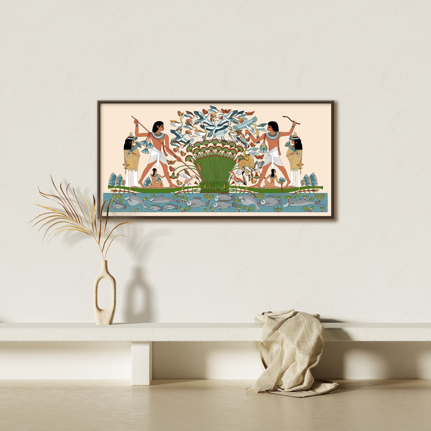 Nebamun Hunting in the Marshes (Reconstructed) Giclée Print
