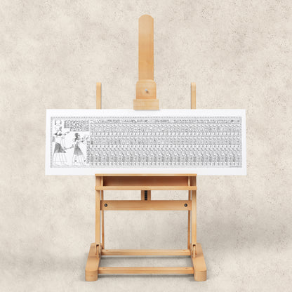 The Abydos King List (Monochrome) Giclée Print
