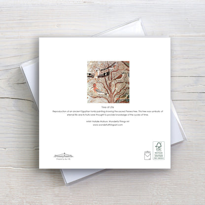 Tree of Life with Exotic Birds Greeting Card