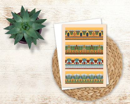 Floral Friezes from Theban Tombs Greeting Card